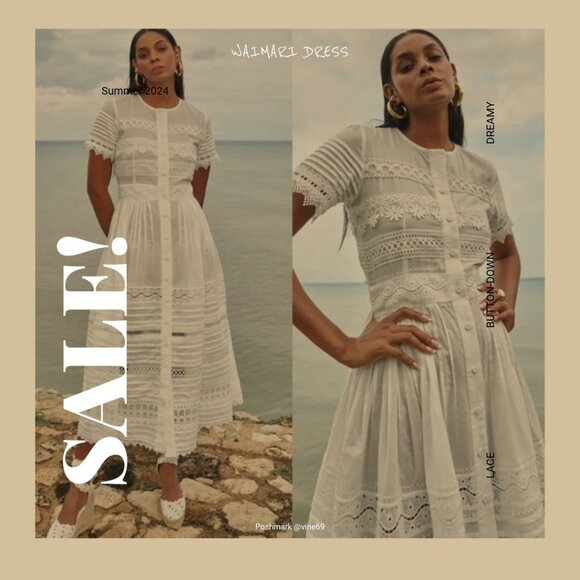 Waimari Camila Cotton Midi Dress